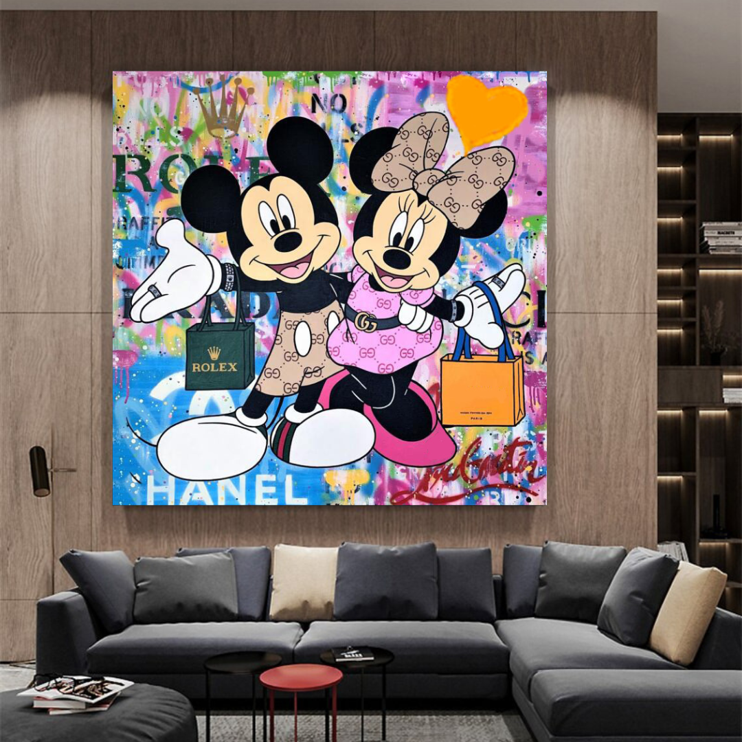 ChandeliersDecor.com-Wall Posters-Disney Mickey & Minnie Mouse Canvas Wall Art