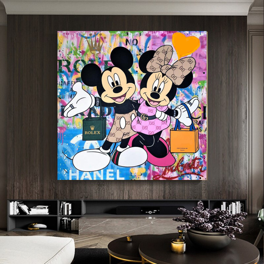 ChandeliersDecor.com-Wall Posters-Disney Mickey & Minnie Mouse Canvas Wall Art