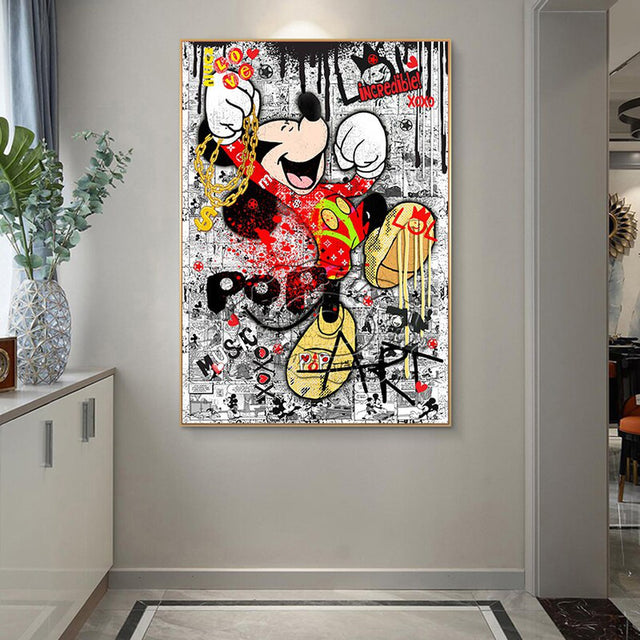 ChandeliersDecor.com-Wall Posters-Disney Mickey Mouse Canvas Wall Art: Authentic & Vibrant