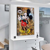 ChandeliersDecor.com-Wall Posters-Disney Mickey Mouse Hi Canvas Wall Art