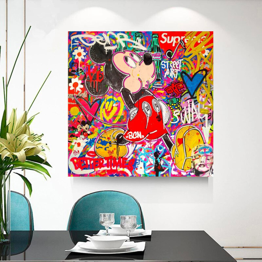 ChandeliersDecor.com-Wall Posters-Disney Mickey Mouse Supreme Canvas Wall Art