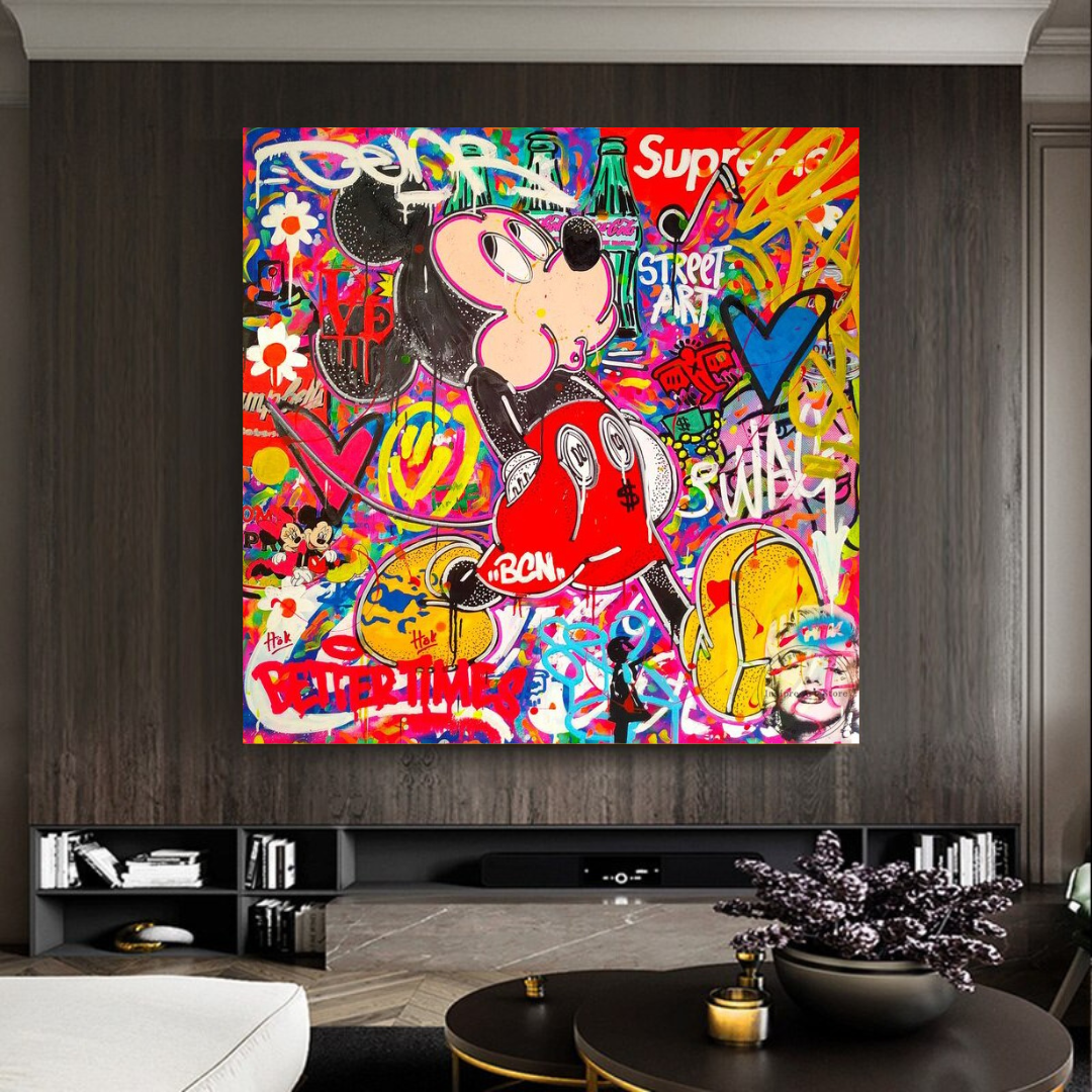 ChandeliersDecor.com-Wall Posters-Disney Mickey Mouse Supreme Canvas Wall Art