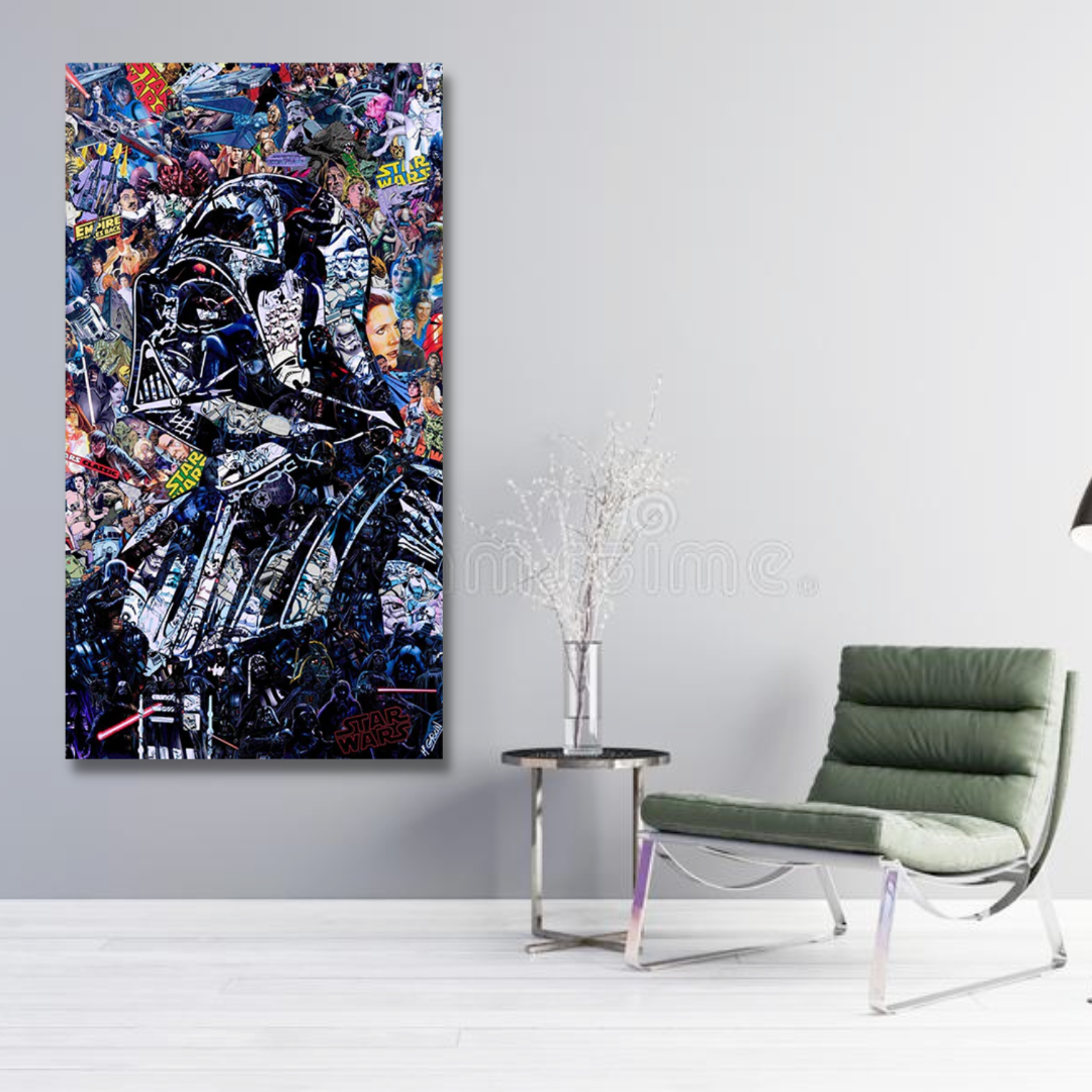 ChandeliersDecor.com-Wall Posters-Disney Star Wars Poster Darth Vader Canvas Wall Art