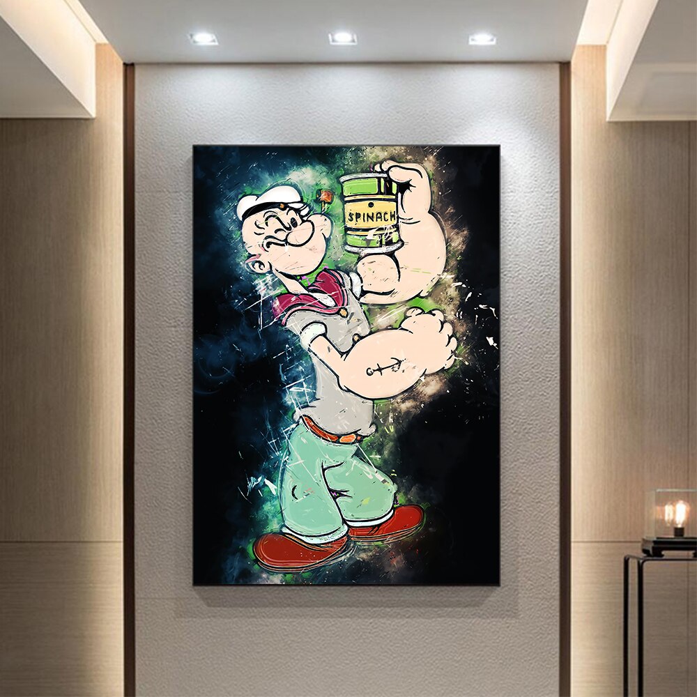 ChandeliersDecor.com-Wall Posters-Disney Wall Art Popeye Canvas Wall Art