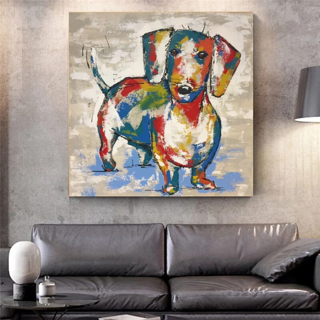 ChandeliersDecor.com-Wall Posters-Dog Canvas Wall Art