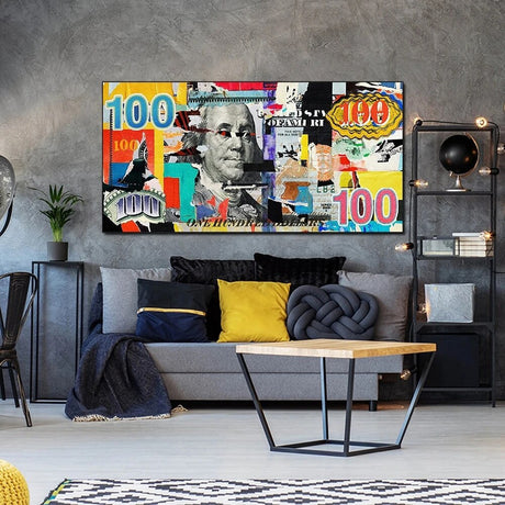 ChandeliersDecor.com-Wall Posters-Dollar Bill Poster: Eye-Catching Money Wall Art