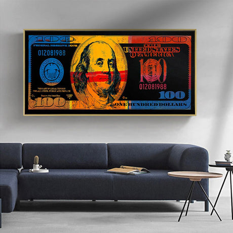 ChandeliersDecor.com-Wall Posters-Dollar Bill Poster: Unique Money Wall Art