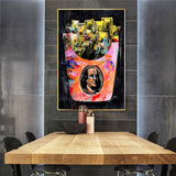 ChandeliersDecor.com-Wall Posters-Dollars in Bag Canvas Wall Art