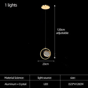 ChandeliersDecor.com-Staircase Chandelier-Double Rings Staircase Chandelier: Luxury Lighting Fixture