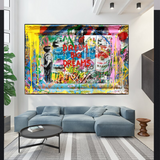ChandeliersDecor.com-Banksy Wall Poster-Dream Big Dreams Banksy Art - Inspirational Graffiti Gift