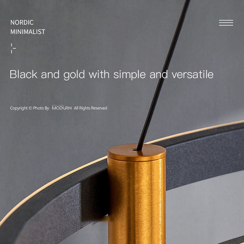 ChandeliersDecor.com-Chandeliers-Dual Ring LED Chandelier: Exquisite Lighting Fixture