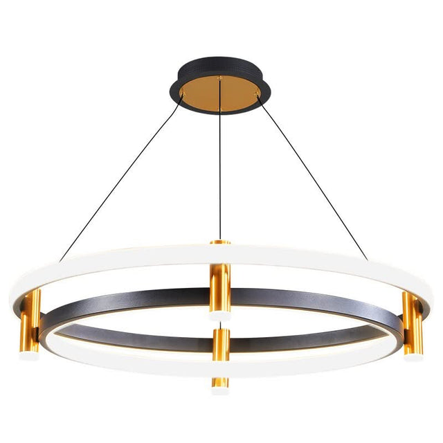 Dual Ring LED Chandelier: Exquisite Lighting Fixture-ChandeliersDecor.com