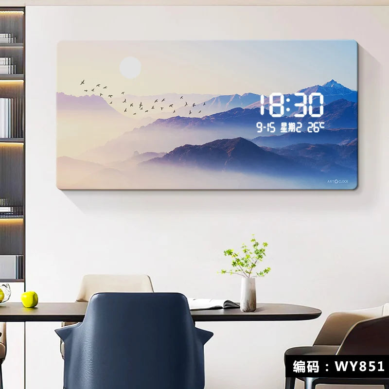ChandeliersDecor.com-Wall Clocks-Early Morning Digital LED Wall Clock