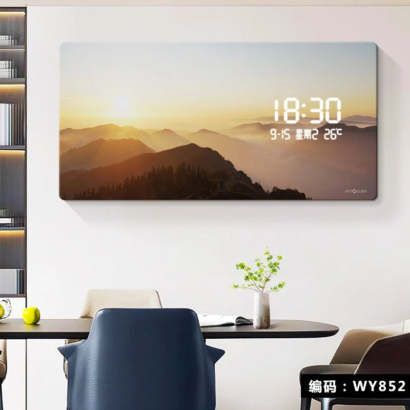 ChandeliersDecor.com-Wall Clocks-Early Morning Digital LED Wall Clock