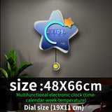 ChandeliersDecor.com-Wall Clocks-Electronic Star Wall Clock
