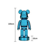 ChandeliersDecor.com-Bearbrick Statues-Electroplating Multicolour Bearbrick Statue Large