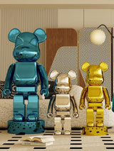 ChandeliersDecor.com-Bearbrick Statues-Electroplating Multicolour Bearbrick Statue Large