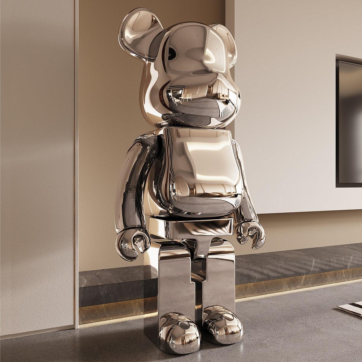 ChandeliersDecor.com-Bearbrick Statues-Electroplating Multicolour Bearbrick Statue Large