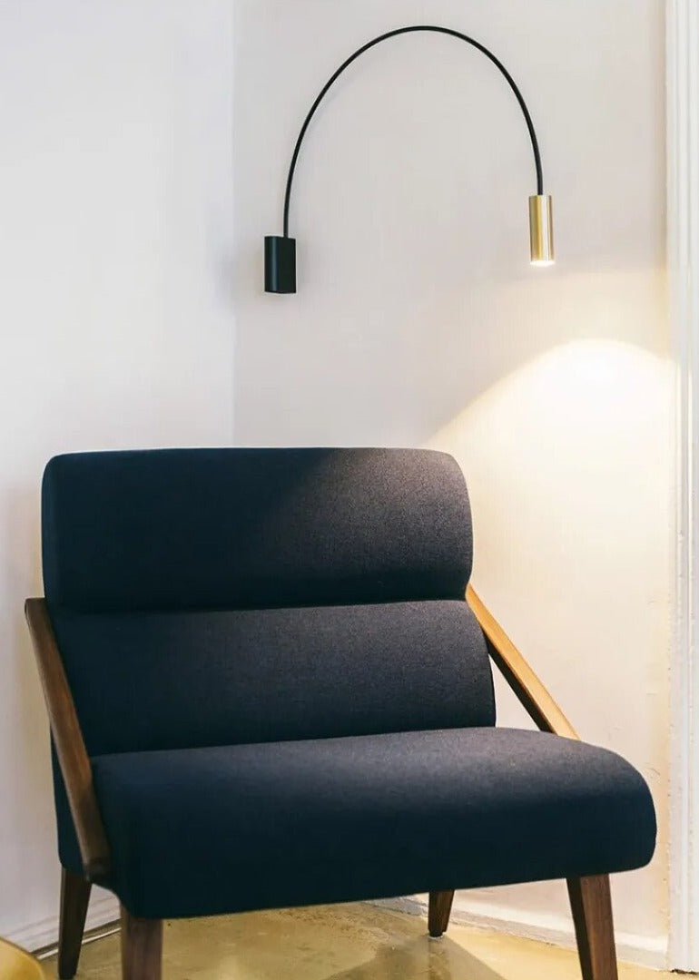 ChandeliersDecor.com-Wall Lights-Elegant Gold Arched LED Wall Sconce - Illuminate in Style