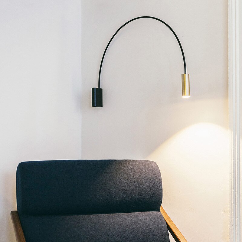 ChandeliersDecor.com-Wall Lights-Elegant Gold Arched LED Wall Sconce - Illuminate in Style