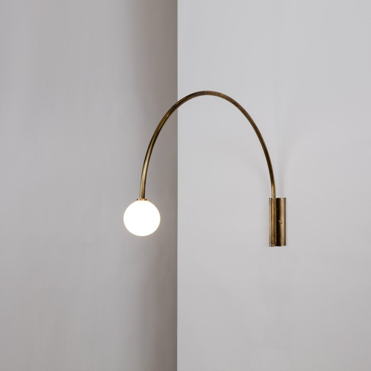 ChandeliersDecor.com-Wall Lights-Elegant Gold Arched LED Wall Sconce - Illuminate in Style