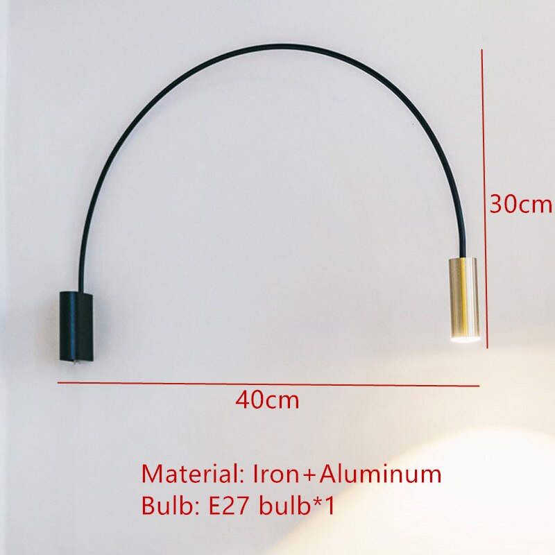 ChandeliersDecor.com-Wall Lights-Elegant Gold Arched LED Wall Sconce - Illuminate in Style