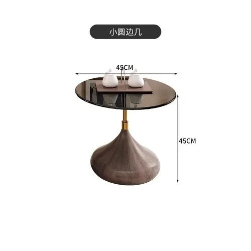 ChandeliersDecor.com-Coffee Tables-Elegant Sold Wood Corner Coffee Table with Storage