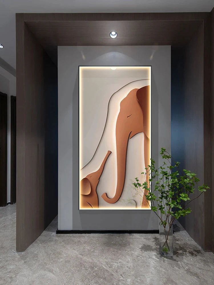 ChandeliersDecor.com-LED Wall Art-Elephant Wall Lamp - LED Art Decoration for Home Decor