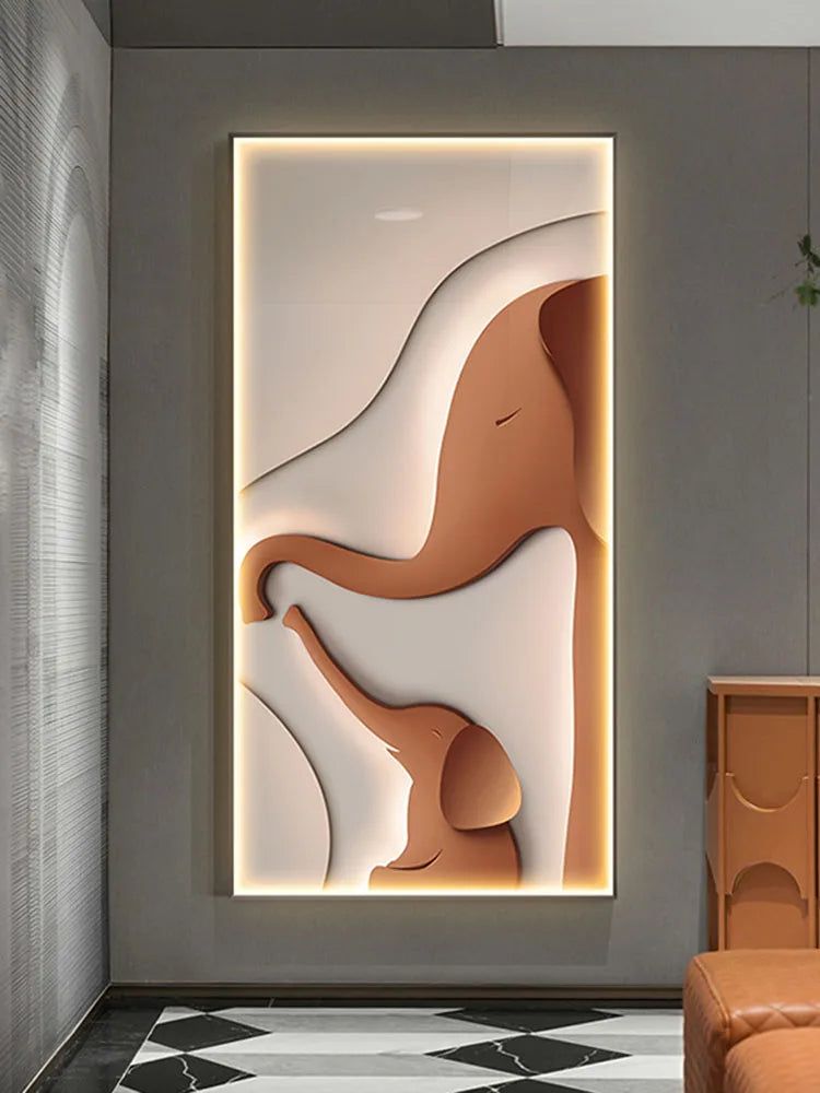 ChandeliersDecor.com-LED Wall Art-Elephant Wall Lamp - LED Art Decoration for Home Decor