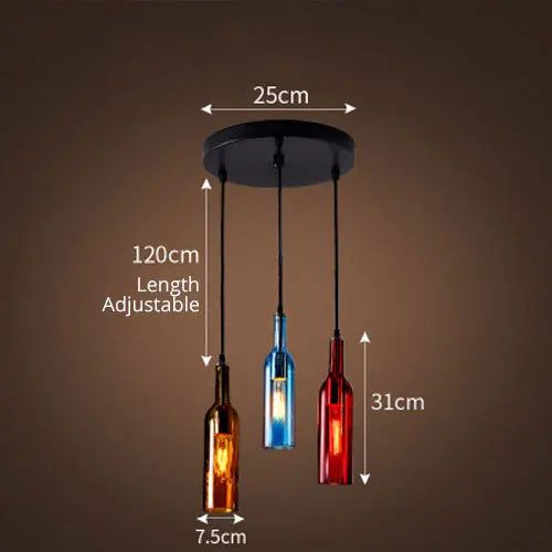 ChandeliersDecor.com-Pendant Lights-Elevate Your Decor with the Wine Bottle Creative LED Pendant Light