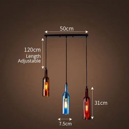 ChandeliersDecor.com-Pendant Lights-Elevate Your Decor with the Wine Bottle Creative LED Pendant Light