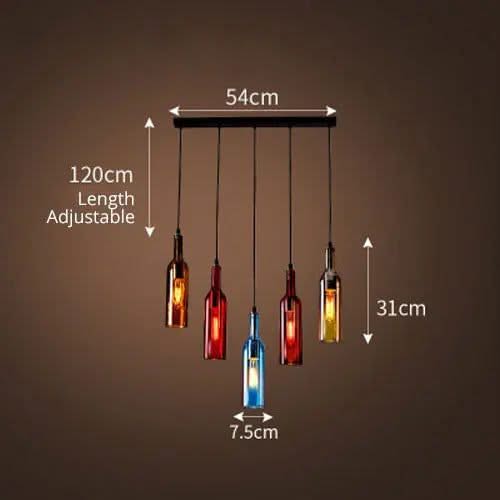 Elevate Your Decor with the Wine Bottle Creative LED Pendant Light-ChandeliersDecor.com
