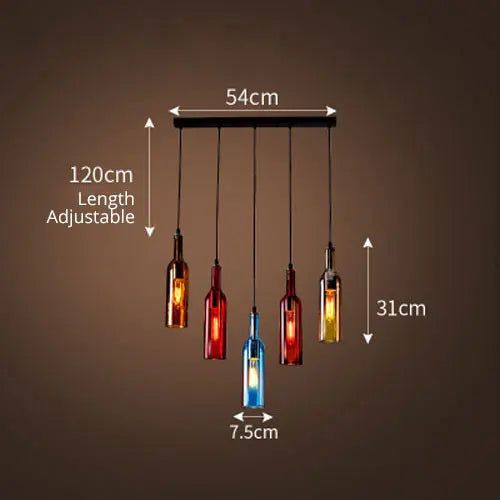 ChandeliersDecor.com-Pendant Lights-Elevate Your Decor with the Wine Bottle Creative LED Pendant Light