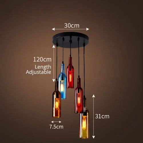 Elevate Your Decor with the Wine Bottle Creative LED Pendant Light-ChandeliersDecor.com