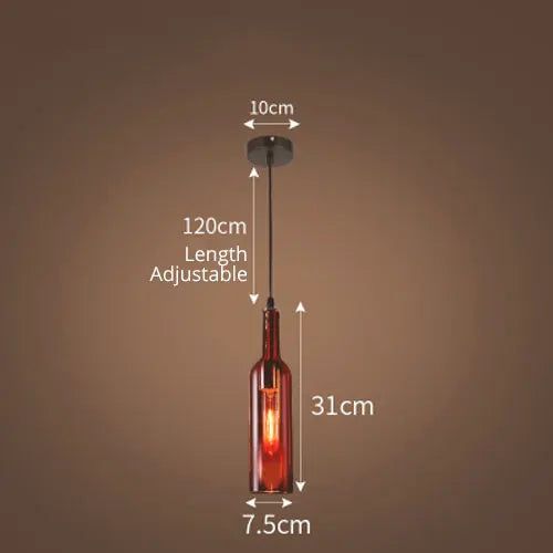 ChandeliersDecor.com-Pendant Lights-Elevate Your Decor with the Wine Bottle Creative LED Pendant Light