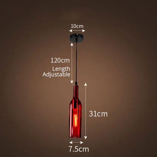 ChandeliersDecor.com-Pendant Lights-Elevate Your Decor with the Wine Bottle Creative LED Pendant Light