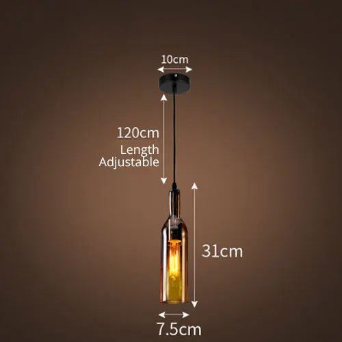 ChandeliersDecor.com-Pendant Lights-Elevate Your Decor with the Wine Bottle Creative LED Pendant Light