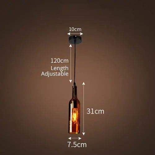 ChandeliersDecor.com-Pendant Lights-Elevate Your Decor with the Wine Bottle Creative LED Pendant Light