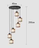 ChandeliersDecor.com-Staircase Chandelier-Elevate Your Space with the Acrylic Crystal Staircase Chandelier Lighting