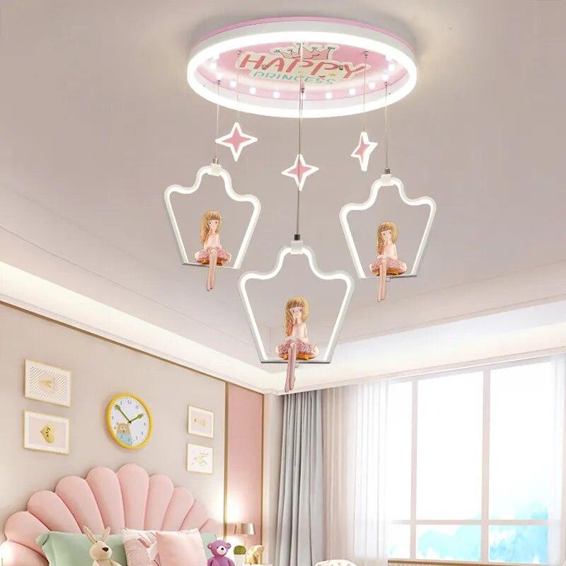 ChandeliersDecor.com-Kids Room Nursery Lighting-Elsa Girls Room Lighting - Kids Nursery Lighting