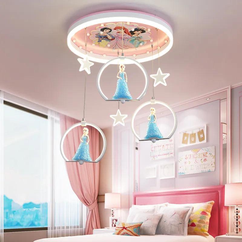ChandeliersDecor.com-Kids Room Nursery Lighting-Elsa Girls Room Lighting - Kids Nursery Lighting