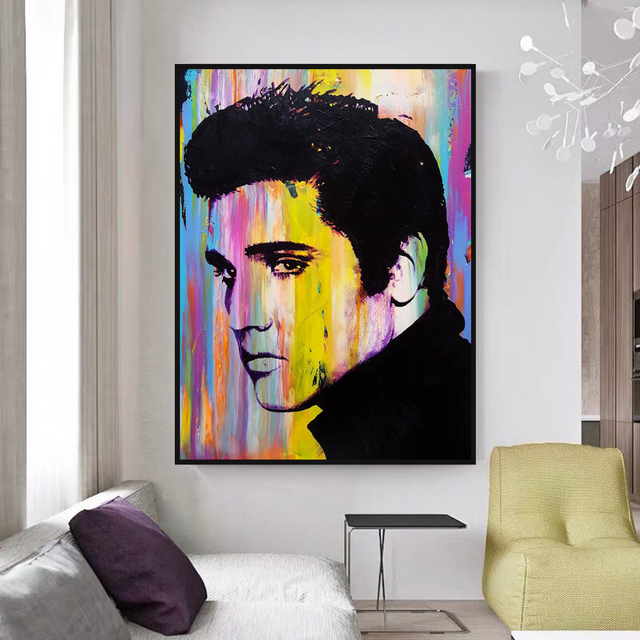 ChandeliersDecor.com-Musicians Wall Art-Elvis Presley Poster: Stunning Artwork of the King!