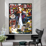 ChandeliersDecor.com-Musicians Wall Art-Eminem Singer Canvas Wall Hanging Art: Express Yourself