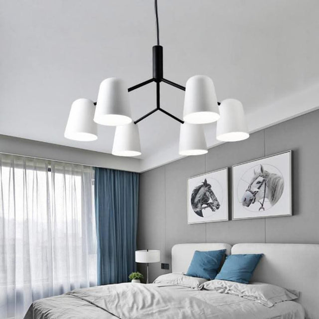 Everly White Chandelier - Illuminate Your Space-ChandeliersDecor.com