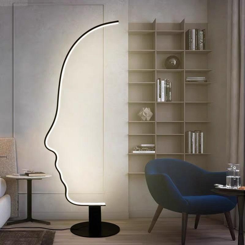 ChandeliersDecor.com-Floor Lamp-Face Arch Lamp - Illuminate Your Space with Style