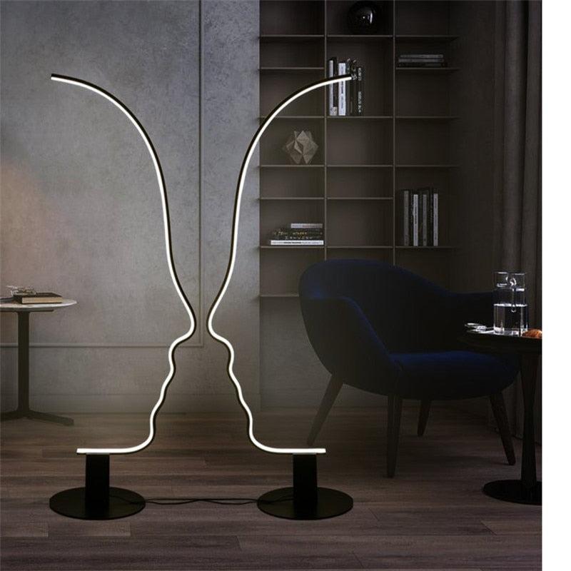 ChandeliersDecor.com-Floor Lamp-Face Arch Lamp - Illuminate Your Space with Style
