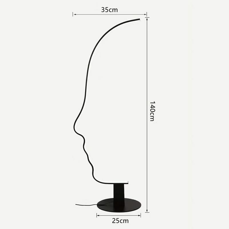 ChandeliersDecor.com-Floor Lamp-Face Arch Lamp - Illuminate Your Space with Style