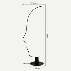 ChandeliersDecor.com-Floor Lamp-Face Arch Lamp - Illuminate Your Space with Style