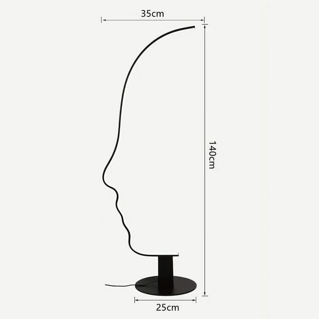 ChandeliersDecor.com-Floor Lamp-Face Arch Lamp - Illuminate Your Space with Style