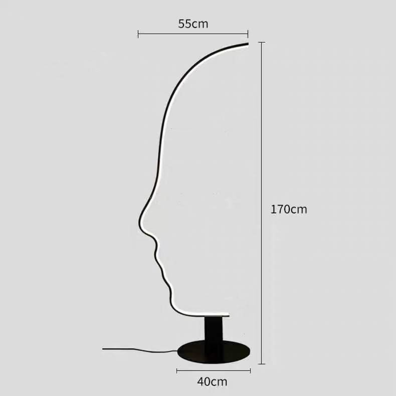 ChandeliersDecor.com-Floor Lamp-Face Arch Lamp - Illuminate Your Space with Style
